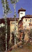 Ortega, Martin Rico y The Ladies' Tower in the Alhambra, Granada oil painting picture wholesale